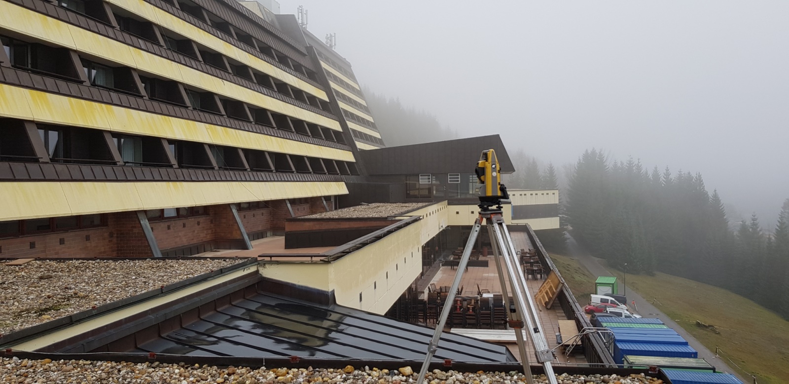 Krkonoše, Sv. Petr - výškové zaměření hotelu
